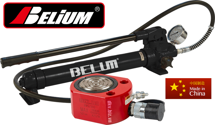 Bộ kích thủy lực Belium BMSF-50, Belium hydraulic cylinder and hand pump set BMSF-50