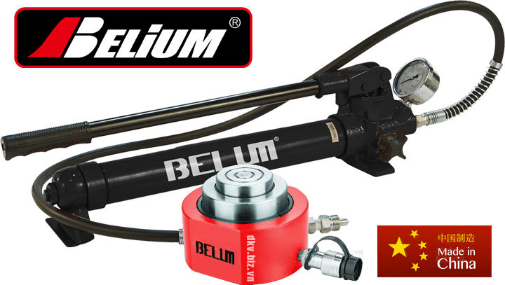 Bộ kích thủy lực Belium BSLM300, Belium hydraulic cylinder and hand pump set BSLM300
