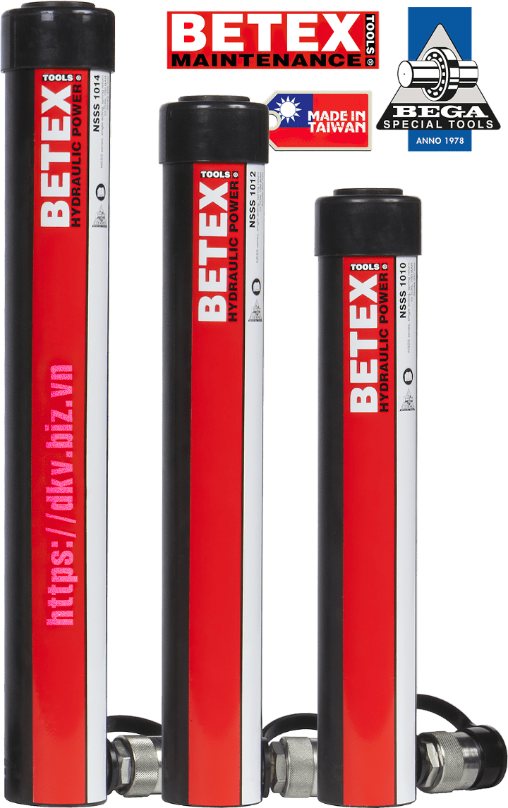 kich thuy luc betex NSSS 1014, betex single acting hydraulic jack nsss 1014