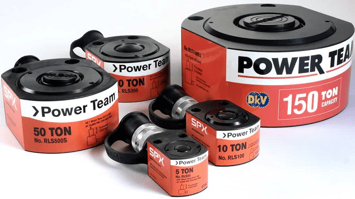 Kích thủy lực mỏng Power Team RLS750S, con đội thủy lực mỏng Power Team RLS750S, Power Team low hydraulic jack RLS750S