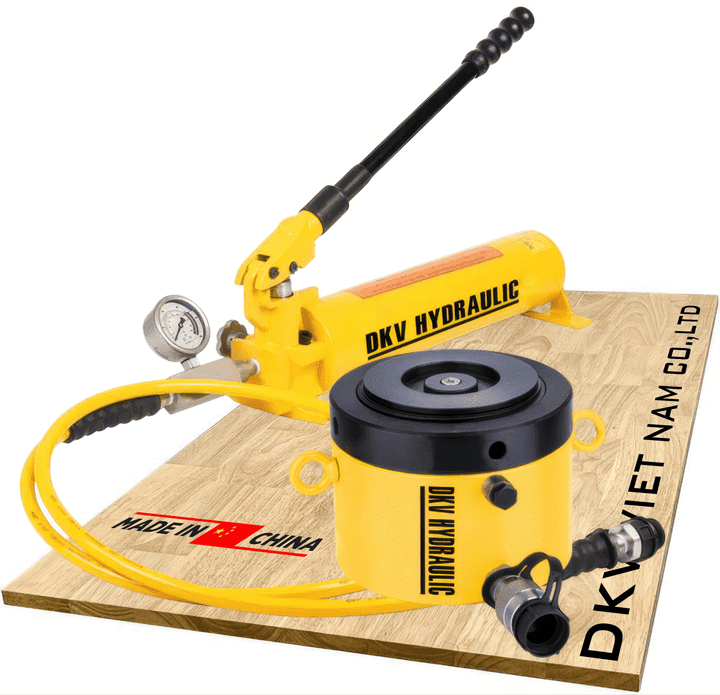 Bộ kích thủy lực ngắn vòng hãm CLP-2502, Bộ con đội thủy lực ngắn vòng hãm CLP-2502, Hydraulic cylinder lock nut and hand pump set CLP-2502