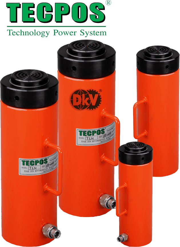 Kích thủy lực vong ham Tecpos TLN-100230, Tecpos lock nut hydraulic jack TLN-100230