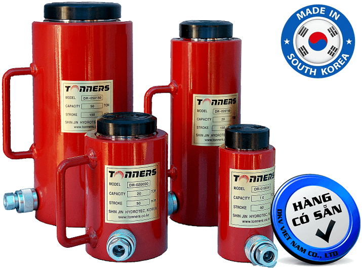 Kích thủy lực Tonners DR-100250, con đội thủy lực Tonners DR-100250, Tonners hydraulic jack DR-100250