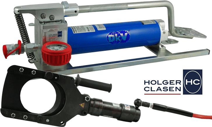 Bộ đầu cắt cable thủy lực Holger Clasen GIS-FP/120, Holger Clasen hydraulic cable cuuter set GIS-FP/120
