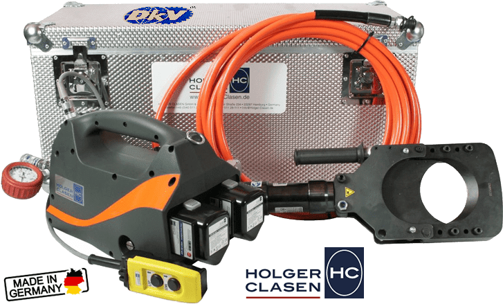 Bộ đầu cắt cable thủy lực Holger Clasen GIS-V-AP 200/120, Holger Clasen hydraulic cable cuuter set GIS-V-AP 200/120