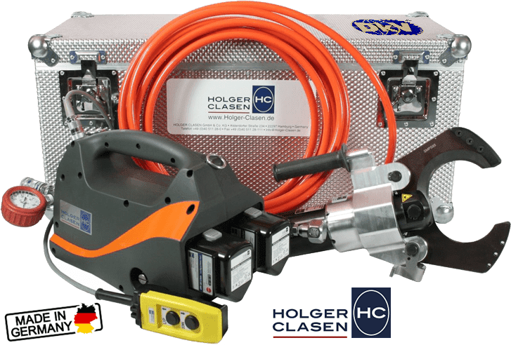 Bộ đầu cắt cable thủy lực Holger Clasen GIS-V-AP 200/95, Holger Clasen hydraulic cable cuuter set GIS-V-AP 200/95