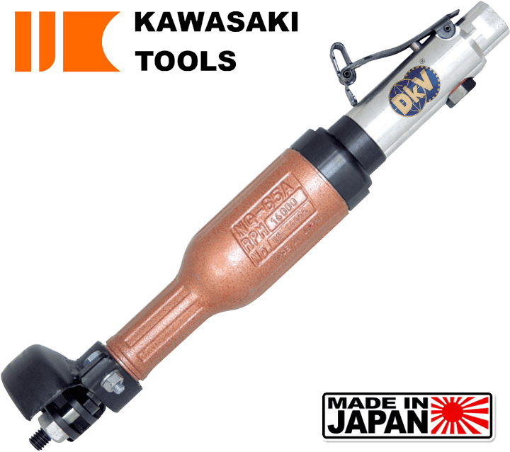 Máy mài góc khí nén Kawasaki KPT-NG65A-DS, Kawasaki air grinder KPT-NG65A-DS