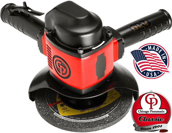 Máy mài góc khí nén Chicago Pneumatic CP3330-SALAVADE, Chicago Pneumatic vertical grinder CP3330-SALAVADE