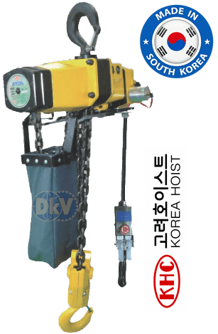 Pa lăng xích khí nén Korea Hoist KA3S-1500, Korea hoist peumatic chain hoists KA3S-1500