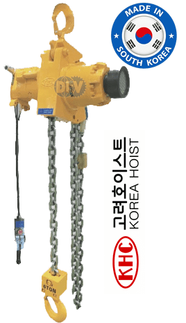 Pa lăng xích khí nén Korea Hoist KA4GS-025, Korea hoist peumatic chain hoists KA4GS-025