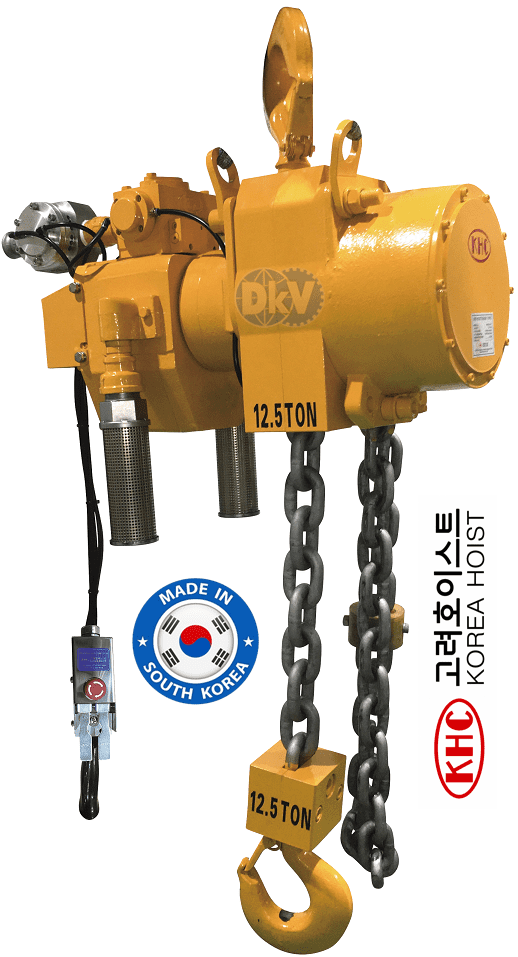 Pa lăng xích khí nén Korea Hoist KA5GS-037, Korea hoist peumatic chain hoists KA5GS-037