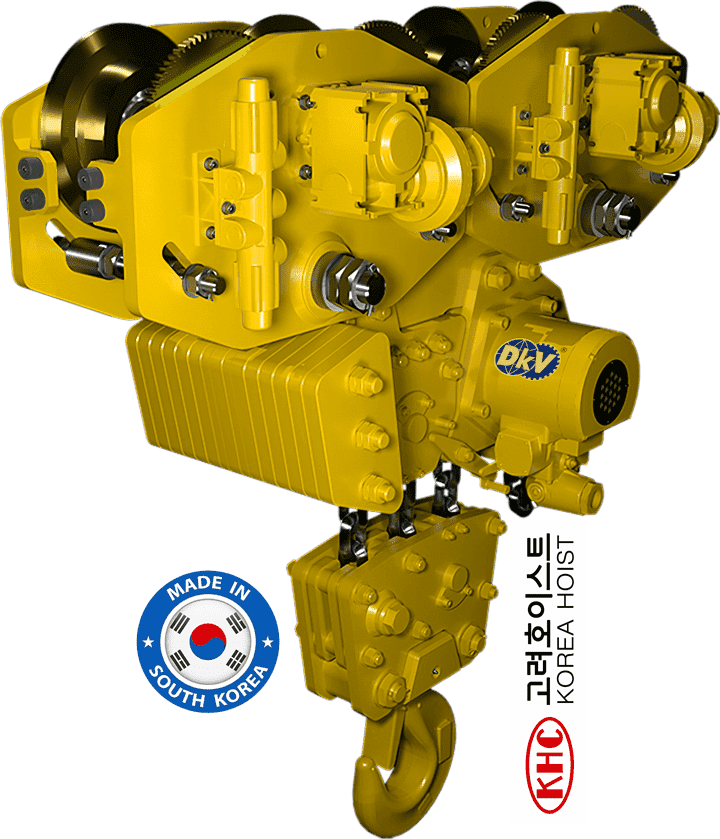 Pa lăng xích khí nén Korea Hoist KA6GM-100, Korea Hoist peumatic chain hoists KA6GM-100