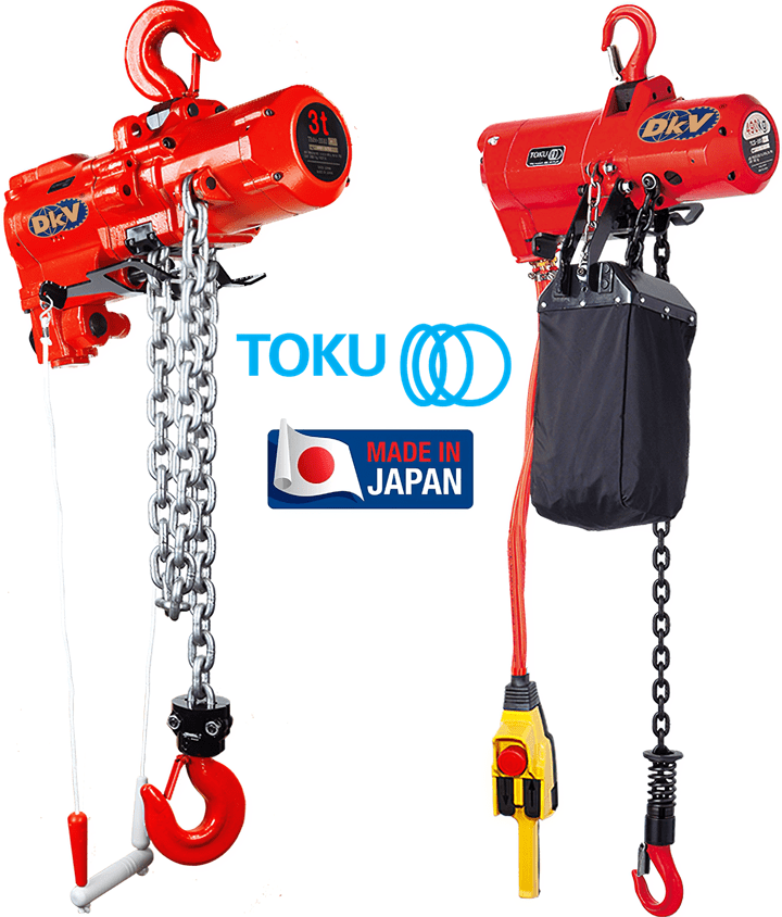 Pa lăng xích khí nén Toku TCS-500C, Toku peumatic chain hoists TCS-500C
