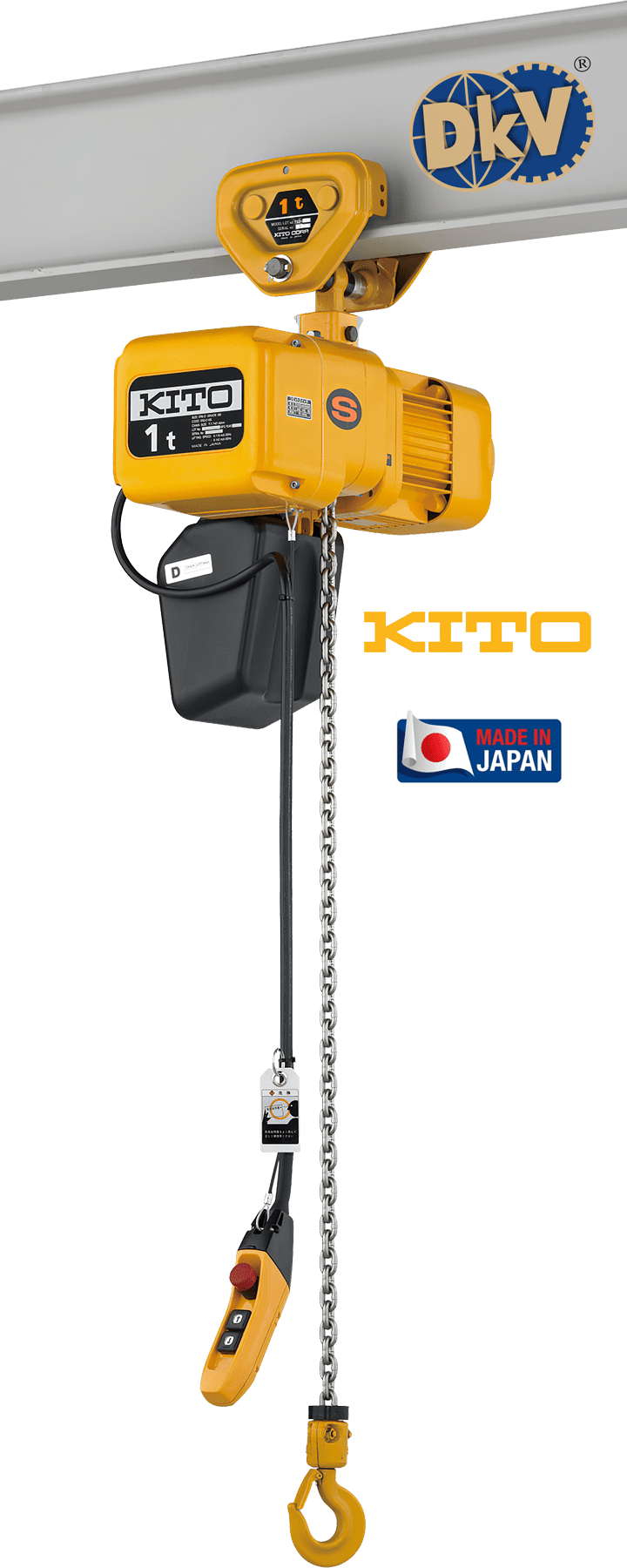 Pa lăng xích điện Kito ER2SP010IL, Kito electric chain hoists ER2SP010IL