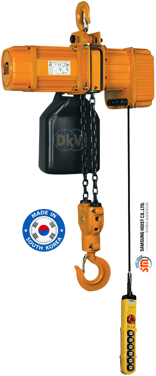 Pa lăng xích điện Samsung SCO-S2500D, Samsung electric chain hoists SCO-S2500D