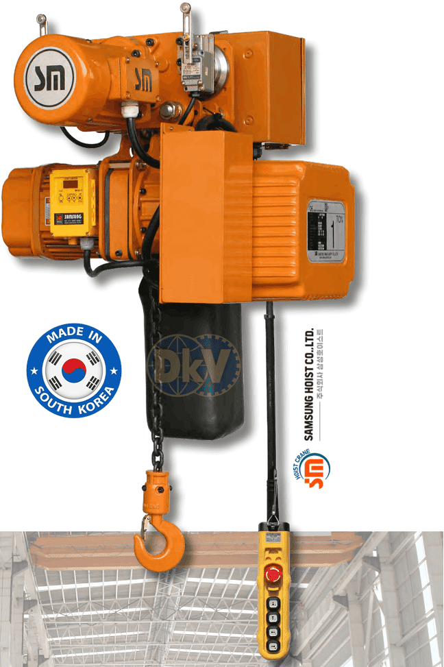 Pa lăng xích điện Samsung SCT-1250-IV, Samsung electric chain hoists SCT-1250-IV