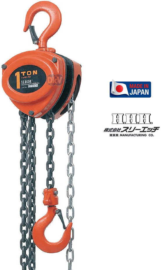 Pa lăng xích kéo tay H.H.H R-CB 5TON, H.H.H chain hoists R-CB 5TON