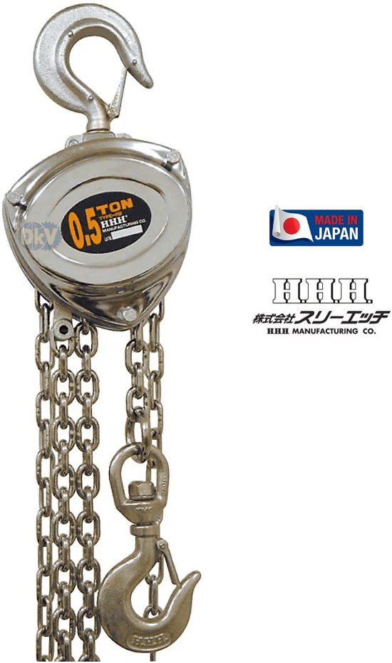Pa lăng xích kéo tay H.H.H SCB 0.5TON, H.H.H chain hoists SCB 0.5TON
