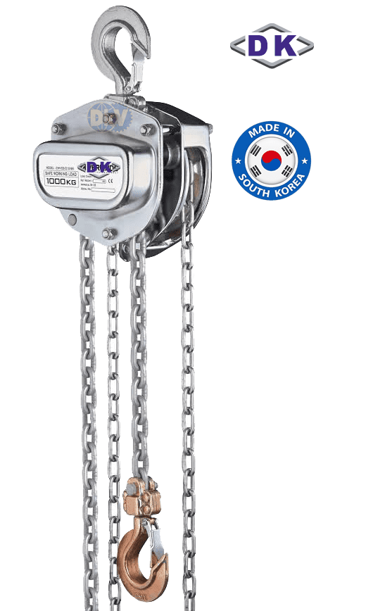 Pa lăng xích kéo tay inox DK DS-030-SS, DK hand stainless steel chain hoists DS-030-SS