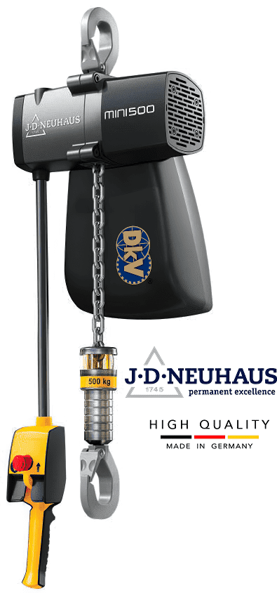 Pa lăng xích khí nén JDN MINI 1000-SP, JDN peumatic chain hoists MINI 1000-SP