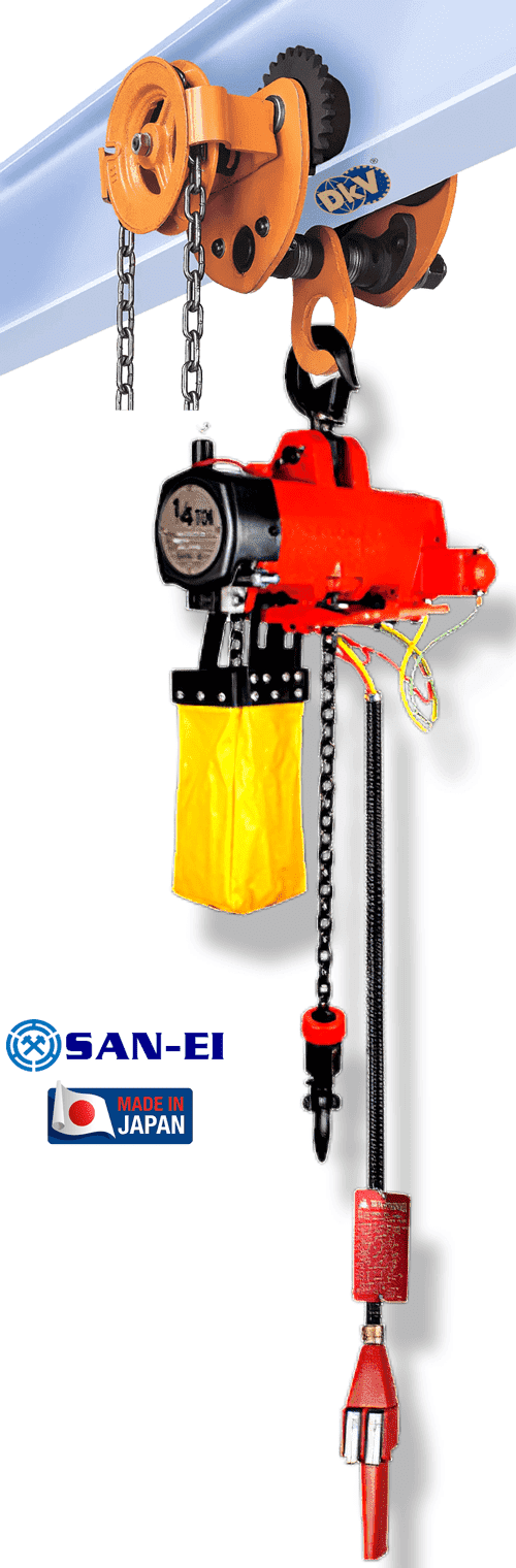Pa lăng xích khí nén SAN-EI VMX100LP-GR, SAN-EI peumatic chain hoists VMX100LP-GR
