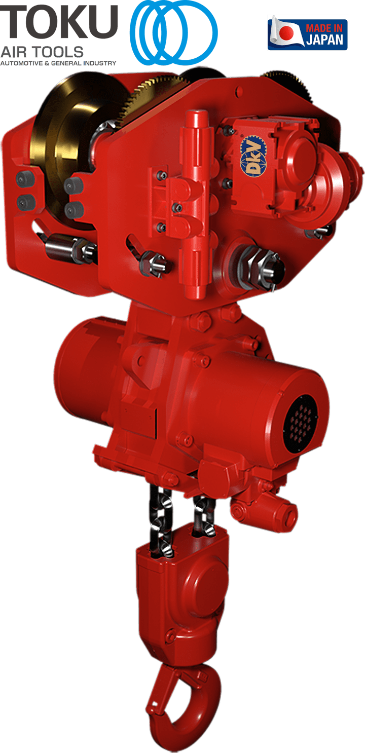 Pa lăng xích khí nén Toku TMH-12000/4-AT10S, Toku peumatic chain hoists TMH-12000/4-AT10S