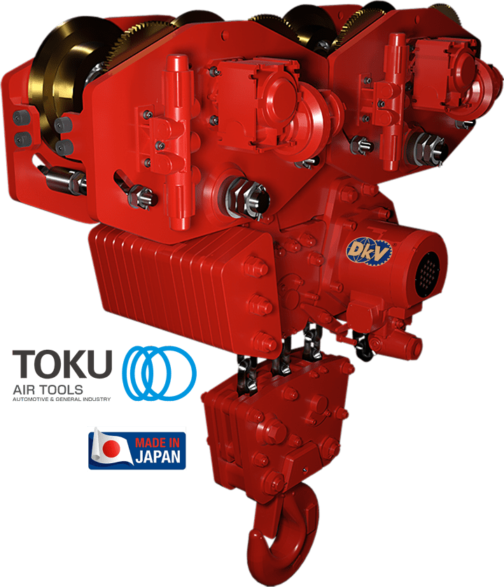Pa lăng xích khí nén Toku TMH-45T-AT45-2S, Toku peumatic chain hoists TMH-45T-AT45-2S