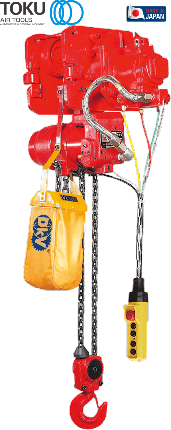 Pa lăng xích khí nén Toku TMTCR-3000PE, Toku peumatic chain hoists TMTCR-3000PE