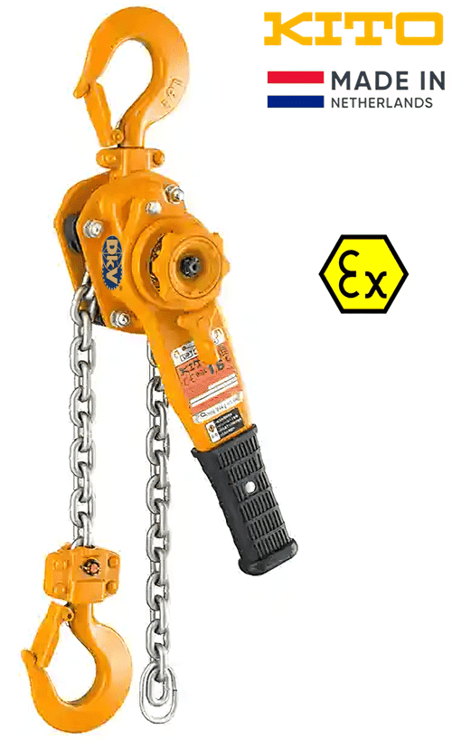 Pa lăng xích lắc tay chống cháy nổ Kito MLH-LB090, Kito non sparking lever hoists MLH-LB090