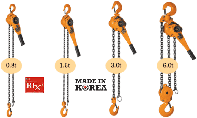 Pa lăng xích lắc tay Rex MV-08, Rex lever hoists MV-08