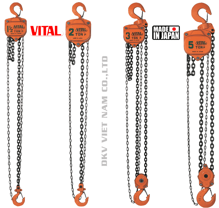 Pa lăng xích kéo tay Vital VP5-30, Vital chain hoists VP5-30