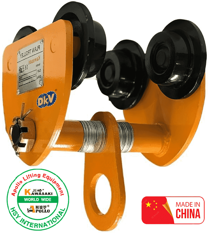 Rùa lăn treo pa lăng Kawasaki AP020, Kawasaki plain trolley for chain hoist AP020