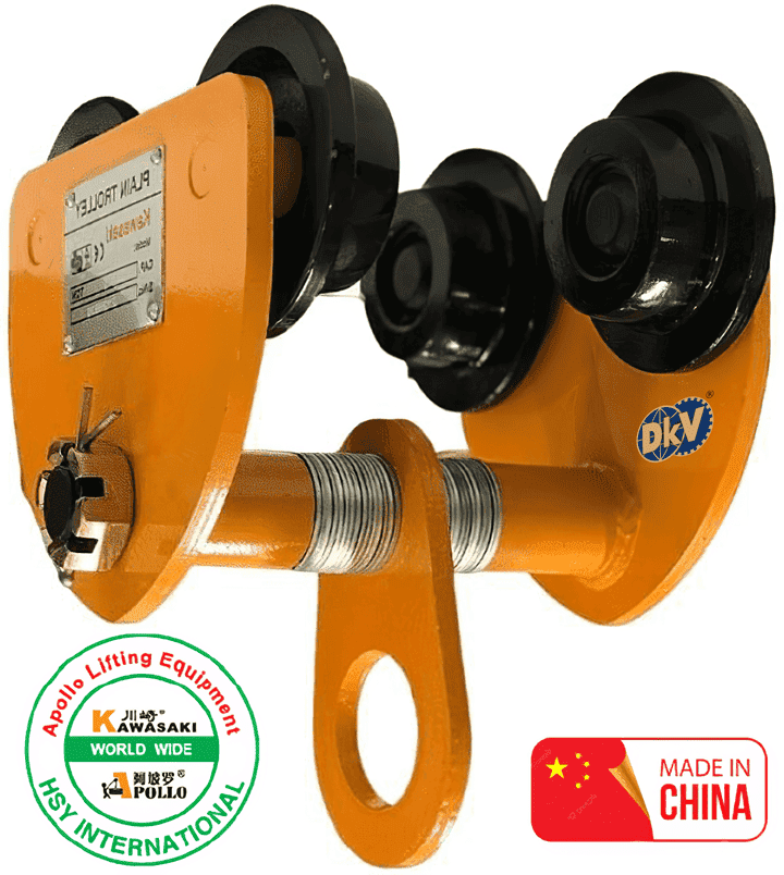 Rùa lăn treo pa lăng Kawasaki VP100, Kawasaki plain trolley for chain hoist VP100