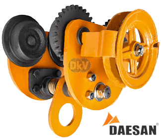 Rùa lăn treo pa lăng Daesan DG1, Daesan plain trolley for chain hoist DG1