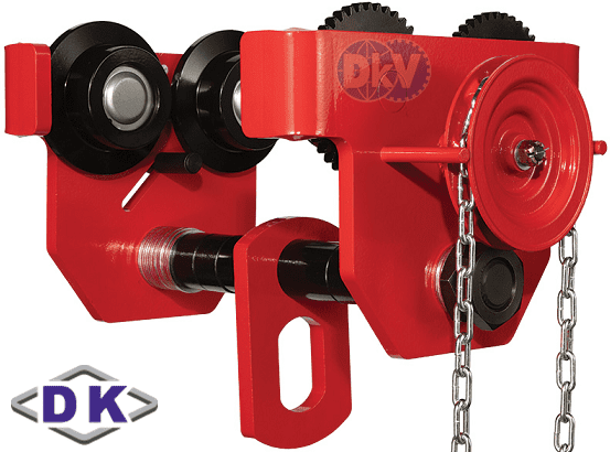 Rùa lăn treo pa lăng DK DGT-075, DK plain trolley for chain hoist DGT-075