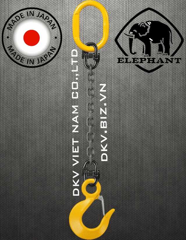 Sling xích cẩu hàng 1 chân Elephant 1-MFF-YP-16, Elephant single leg chain sling 1-MFF-YP-16