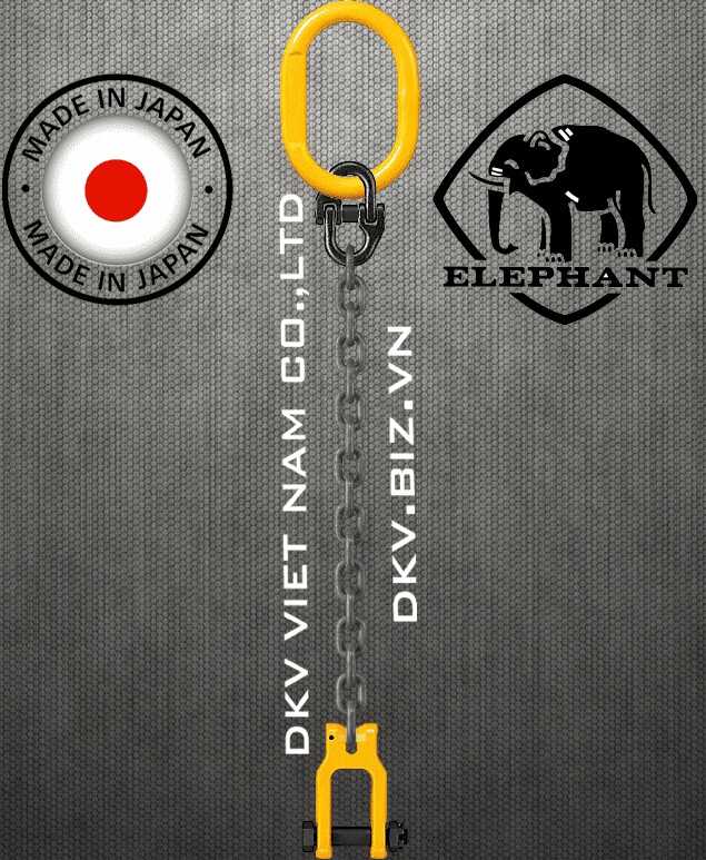 Sling xích cẩu hàng 1 chân Elephant 1-MFF-YR-13, Elephant single leg chain sling 1-MFF-YR-13