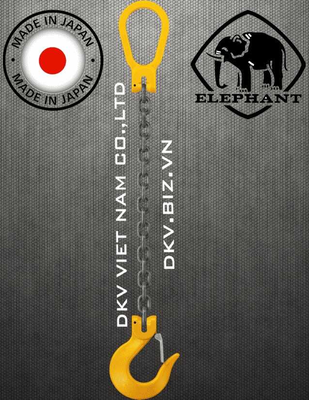 Sling xích cẩu hàng 1 chân Elephant 1-S-H-6.3, Elephant single leg chain sling 1-S-H-6.3