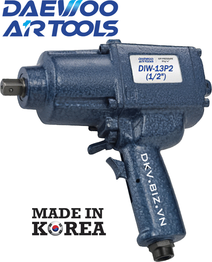 Súng siết bulong khí nén Daewoo DIW-13P2, Daewoo air impact wrench DIW-13P2