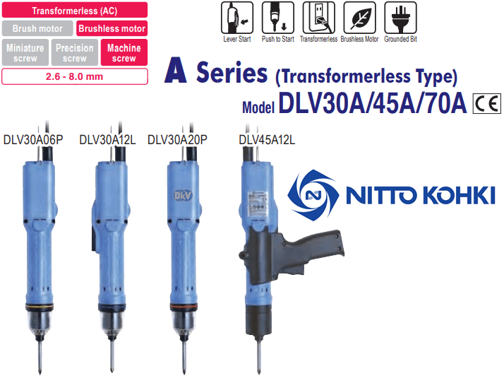 to vit luc dien Delvo DLV70A06L-ABK, Delvo electric torque screwdriver DLV70A06L-ABK