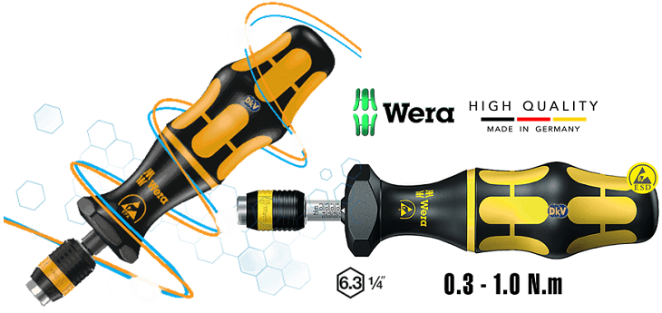 Tô vít lực Wera Kraftform 7431 ESD, tô vít siết lực Wera Kraftform 7431 ESD, Wera torque screwdriver Kraftform 7431 ESD