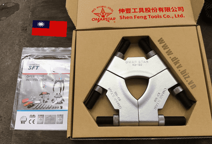 Vam cảo đĩa mang cá Omarstar K3-50, Omarstar tri-section pulling plate bearing puller K3-50