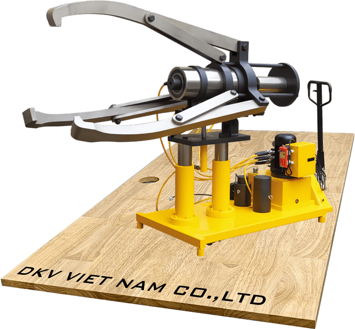 Xe cảo thủy lực 100 tấn DMP-100, hydraulic puller sets DMP-100